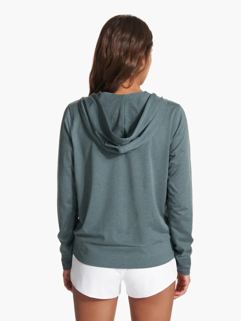 New Vuori Halo Casual Zip-Up Hoodie in Teal Green - Picture 7 of 7